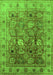 Oriental Green Traditional Rug, urb2940grn