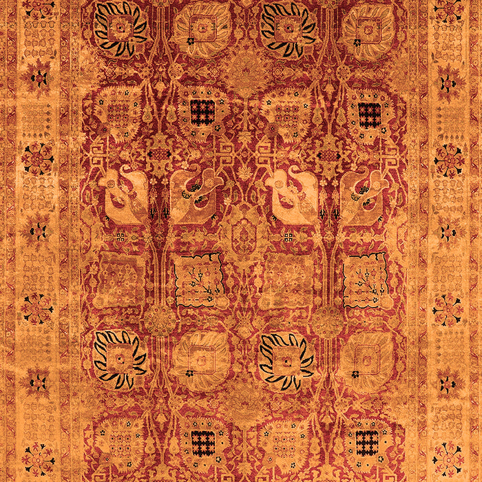 Oriental Orange Traditional Rug, urb2940org