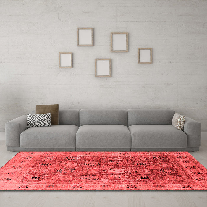 Traditional Red Washable Rugs