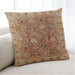 Lifestyle Image of Mid-Century Modern Urban Square Mahogany Brown Throw Pillow, 18 inch by 18 inch, pwurb2940
