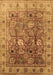 Machine Washable Oriental Brown Traditional Rug, wshurb2940brn