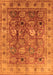 Machine Washable Oriental Orange Traditional Area Rugs, wshurb2940org