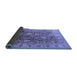 Sideview of Oriental Blue Traditional Rug, urb2940blu