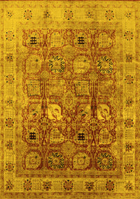 Oriental Yellow Traditional Rug, urb2940yw