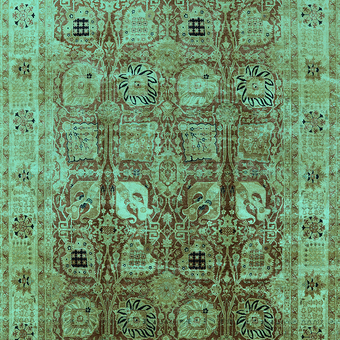 Oriental Turquoise Traditional Rug, urb2940turq