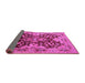 Sideview of Oriental Pink Traditional Rug, urb2941pnk
