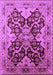 Oriental Purple Traditional Rug, urb2941pur