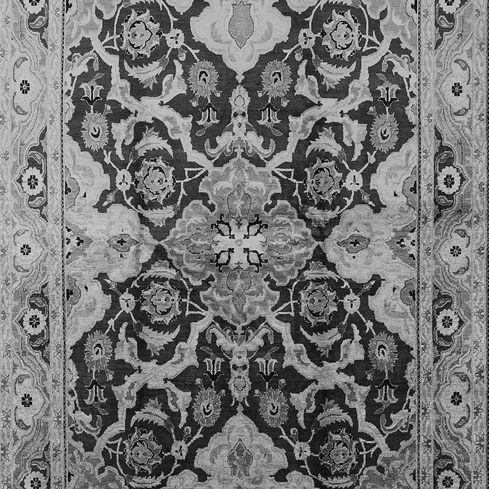Machine Washable Oriental Gray Traditional Rug, wshurb2941gry