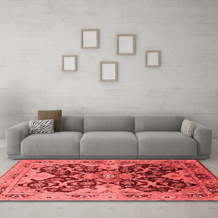 Traditional Red Washable Rugs