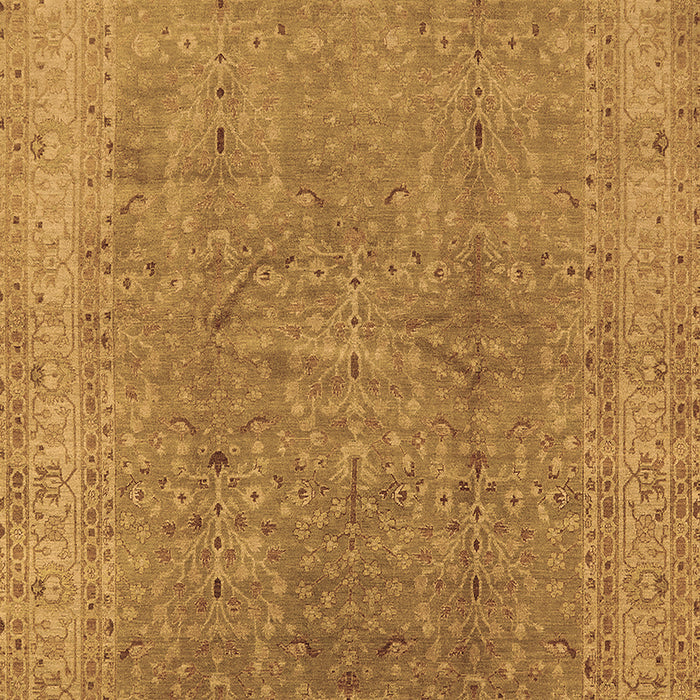 Machine Washable Oriental Brown Industrial Rug, wshurb2942brn