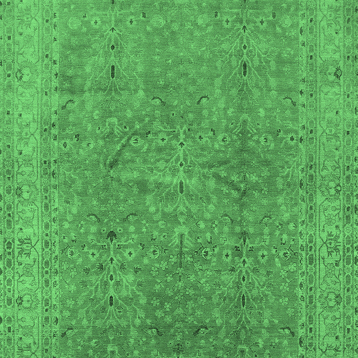 Oriental Emerald Green Industrial Rug, urb2942emgrn