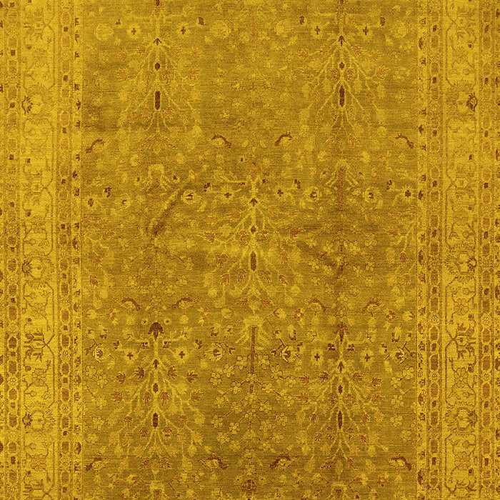 Oriental Yellow Industrial Rug, urb2942yw