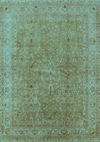 Oriental Light Blue Industrial Rug, urb2942lblu