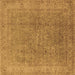 Square Oriental Brown Industrial Rug, urb2942brn