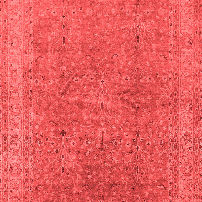 Machine Washable Oriental Red Industrial Rug, wshurb2942red