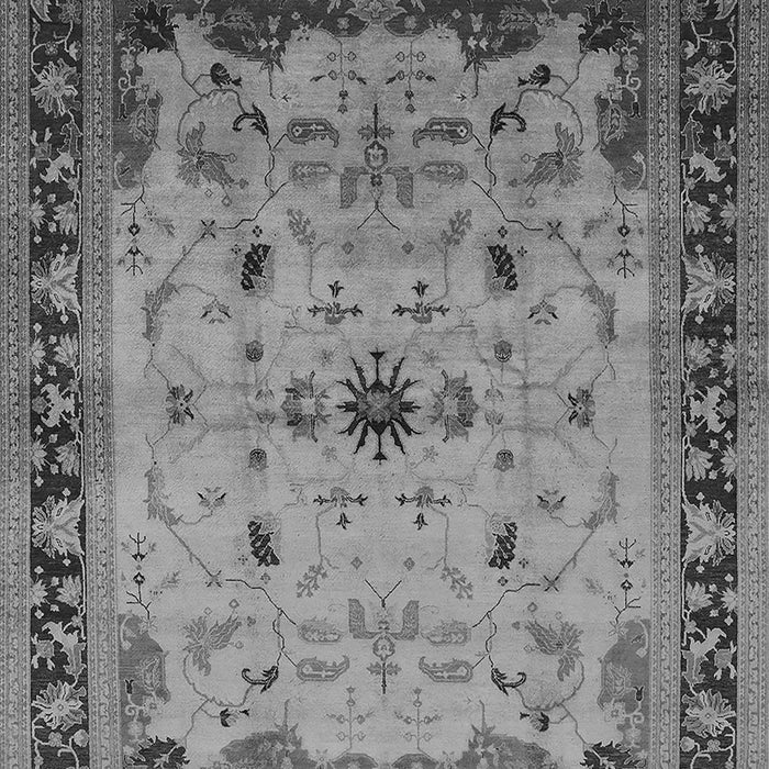 Machine Washable Oriental Gray Traditional Rug, wshurb2943gry