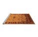 Sideview of Machine Washable Oriental Orange Traditional Area Rugs, wshurb2943org