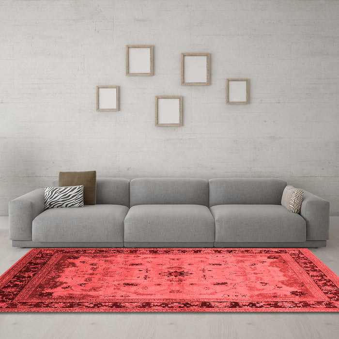 Traditional Red Washable Rugs