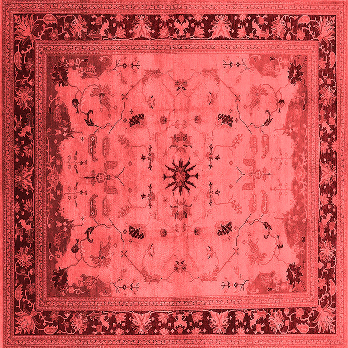 Machine Washable Oriental Red Traditional Rug, wshurb2943red