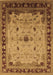 Machine Washable Oriental Brown Traditional Rug, wshurb2943brn