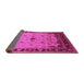 Sideview of Oriental Pink Traditional Rug, urb2943pnk