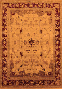 Oriental Orange Traditional Rug, urb2943org