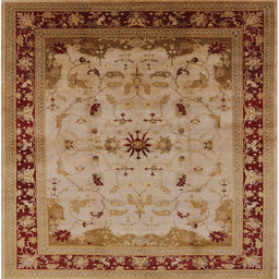 Square Machine Washable Industrial Modern Mahogany Brown Rug, wshurb2943