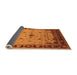 Sideview of Oriental Orange Traditional Rug, urb2943org