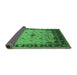 Sideview of Oriental Emerald Green Traditional Rug, urb2943emgrn