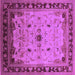 Square Oriental Purple Traditional Rug, urb2943pur