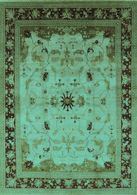 Oriental Turquoise Traditional Rug, urb2943turq