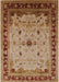 Mid-Century Modern Mahogany Brown Oriental Rug, urb2943