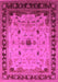 Machine Washable Oriental Pink Traditional Rug, wshurb2943pnk