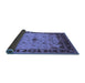 Sideview of Oriental Blue Traditional Rug, urb2943blu