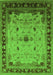 Oriental Green Traditional Rug, urb2943grn