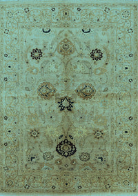 Oriental Light Blue Industrial Rug, urb2944lblu