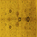 Square Oriental Yellow Industrial Rug, urb2944yw