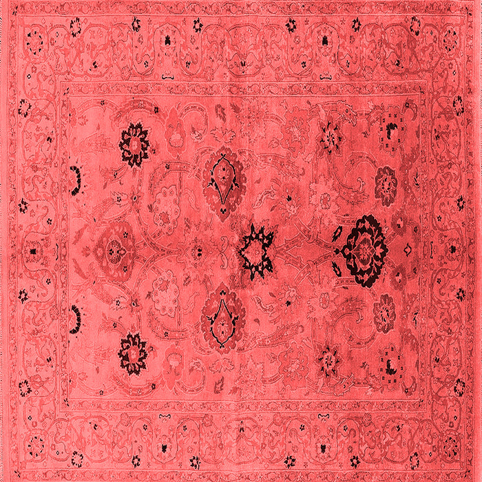 Machine Washable Oriental Red Industrial Rug, wshurb2944red