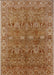 Mid-Century Modern Mahogany Brown Oriental Rug, urb2945