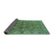 Sideview of Oriental Turquoise Traditional Rug, urb2945turq
