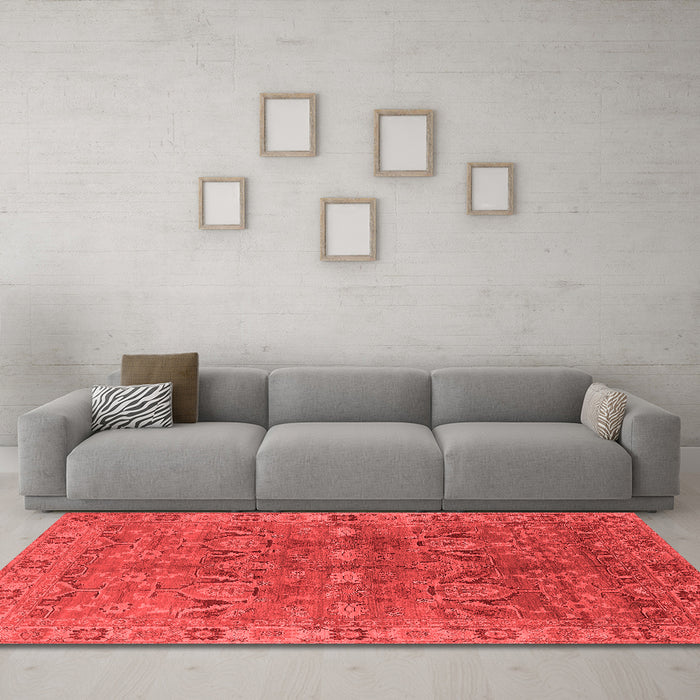 Traditional Red Washable Rugs