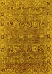 Oriental Yellow Traditional Rug, urb2945yw