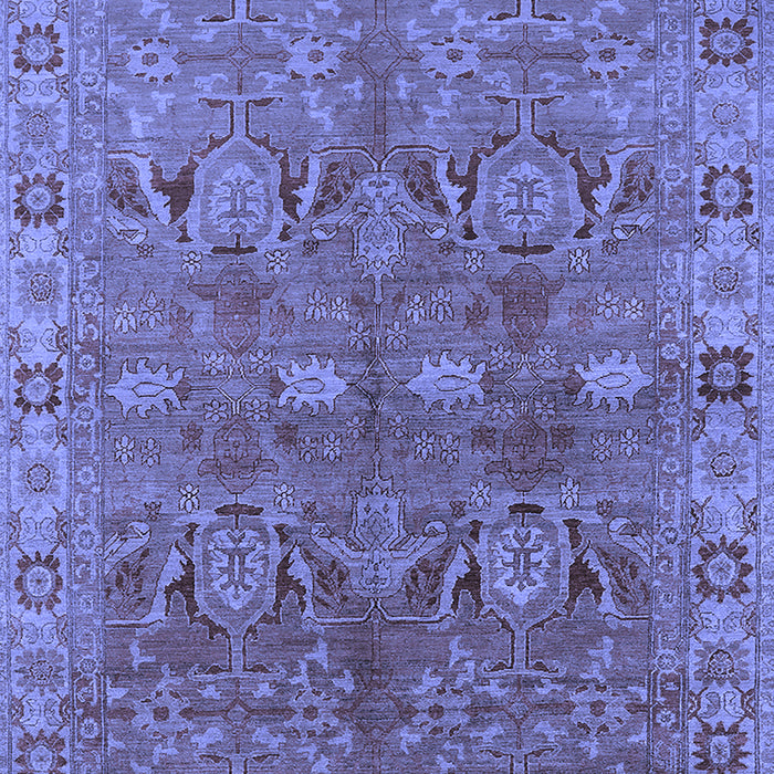 Machine Washable Oriental Blue Traditional Rug, wshurb2945blu
