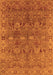 Oriental Orange Traditional Rug, urb2945org