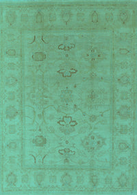 Oriental Turquoise Traditional Rug, urb2946turq