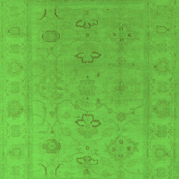 Oriental Green Traditional Rug, urb2946grn
