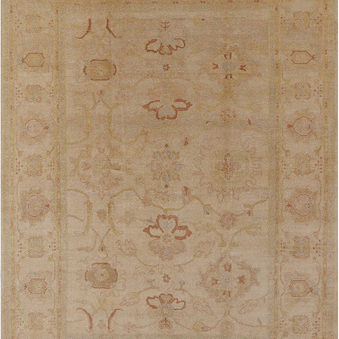 Mid-Century Modern Light Copper Gold Oriental Rug, urb2946