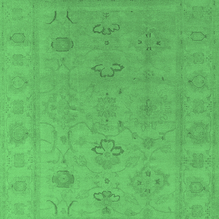 Machine Washable Oriental Emerald Green Traditional Area Rugs, wshurb2946emgrn