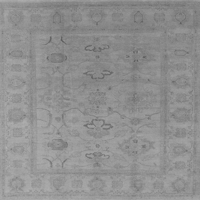 Square Machine Washable Oriental Gray Traditional Rug, wshurb2946gry