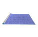 Sideview of Machine Washable Oriental Blue Traditional Rug, wshurb2946blu